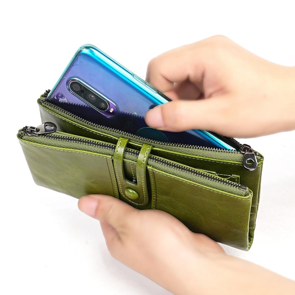 Maria | Women's Leather Long Clutch Wallet