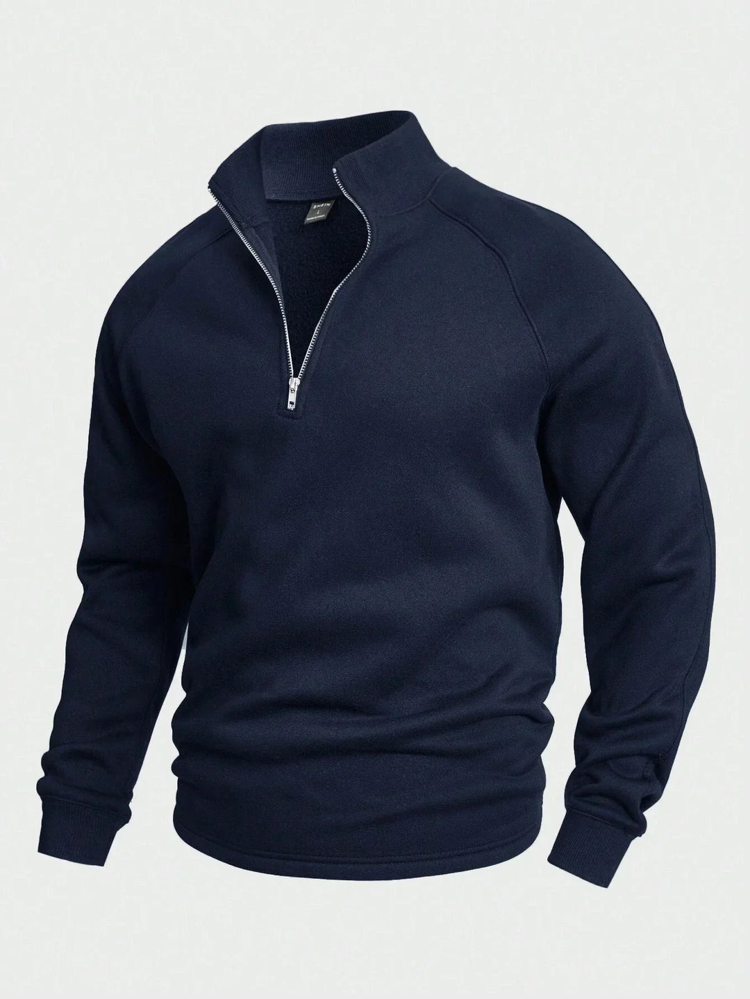 Men's Casual Pullover with Half Zipper