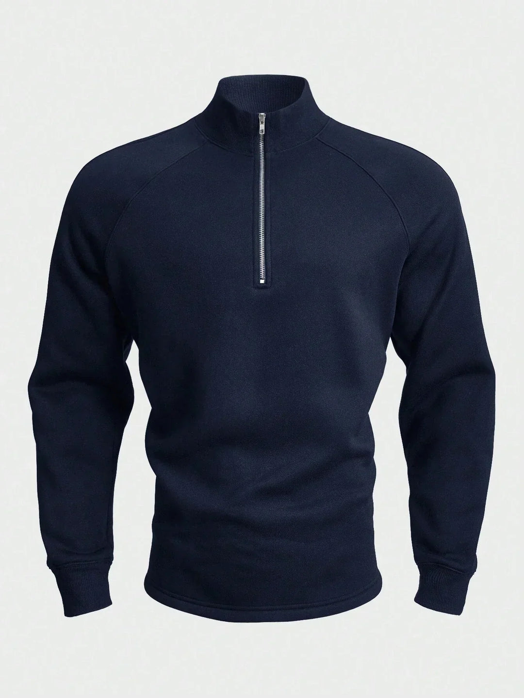 Men's Casual Pullover with Half Zipper