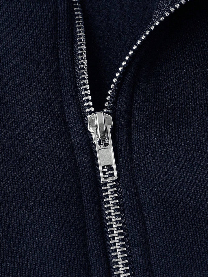 Men's Casual Pullover with Half Zipper
