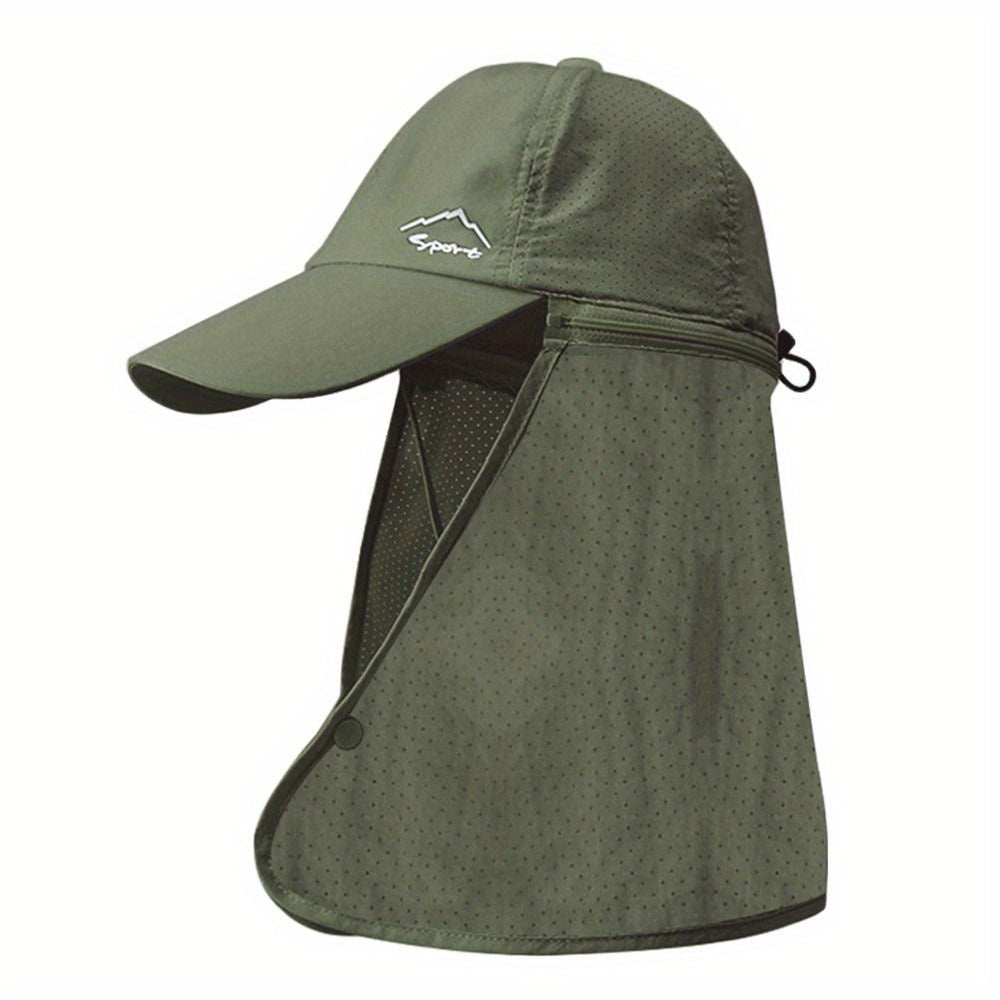 Men's Trucker Hat with Neck Protection for Outdoor Activities