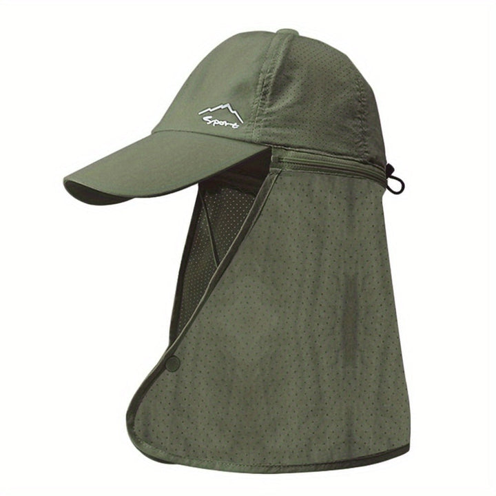 Men's Trucker Hat with Neck Protection for Outdoor Activities