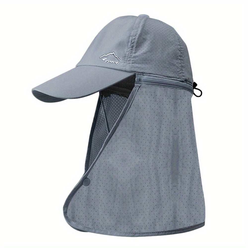 Men's Trucker Hat with Neck Protection for Outdoor Activities