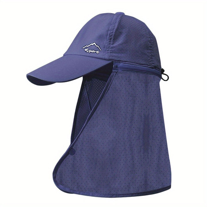 Men's Trucker Hat with Neck Protection for Outdoor Activities