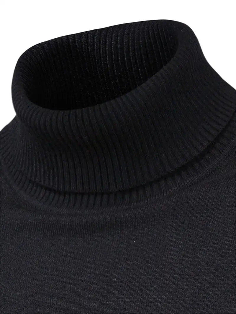 Men's Fitted Turtleneck | Smart Casual Long Sleeve Top