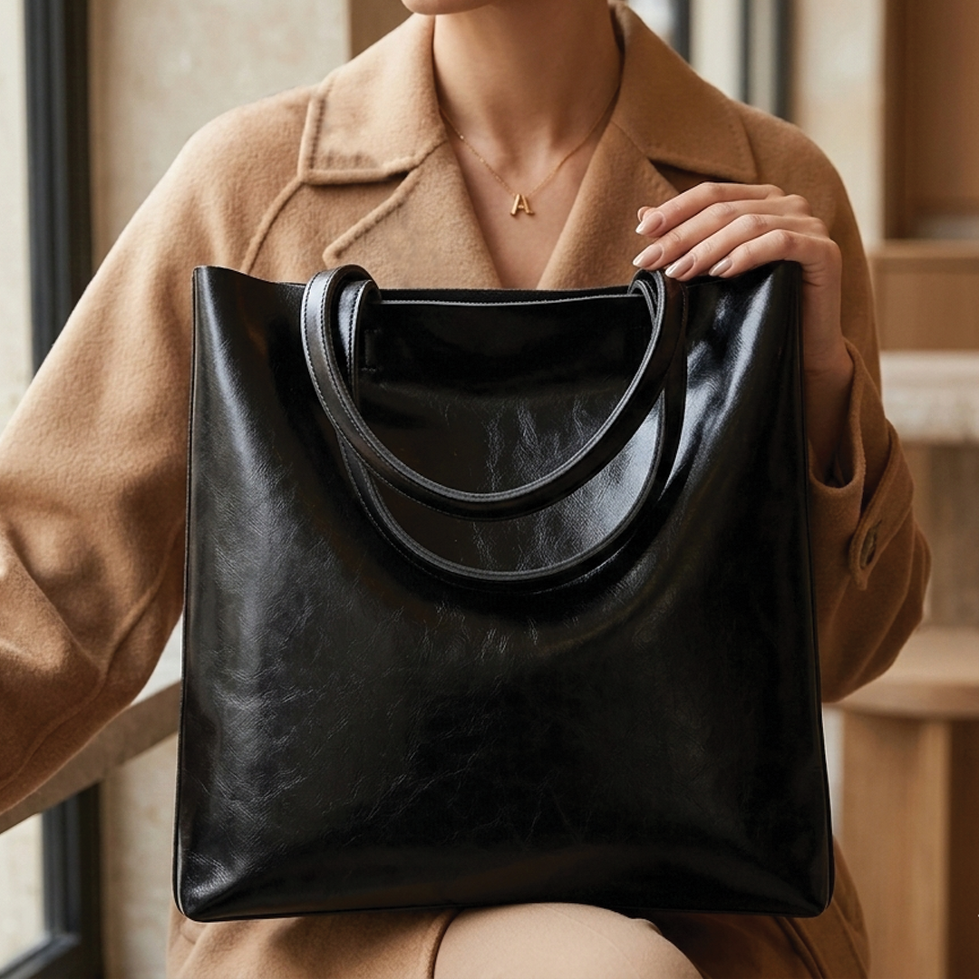 Holly | Women's Leather Structured Tote Bag