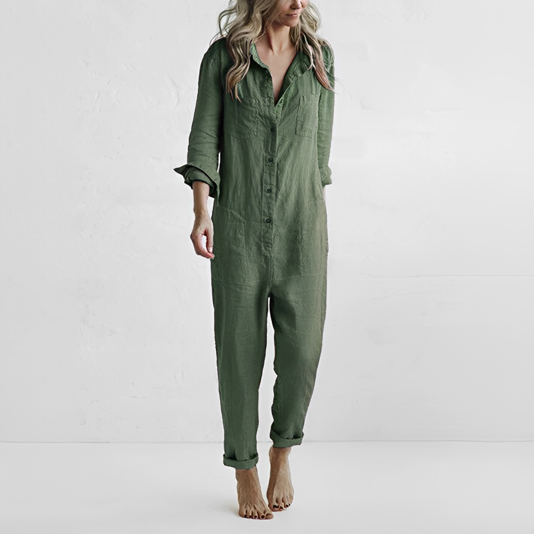 Women's Summer Long Sleeve Jumpsuit