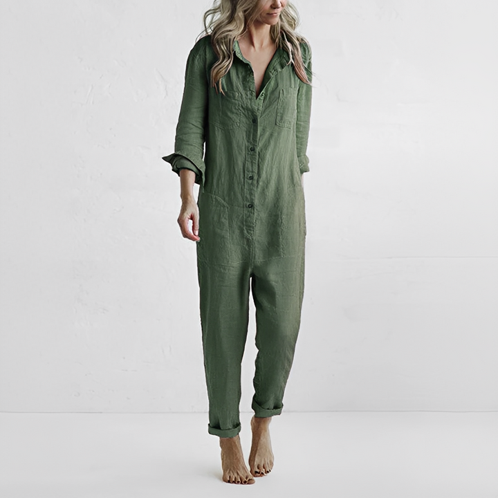 Women's Summer Long Sleeve Jumpsuit