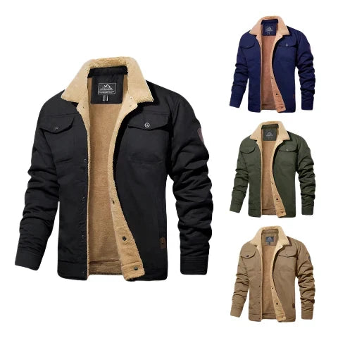 Men's Premium Fleece Cargo Jacket