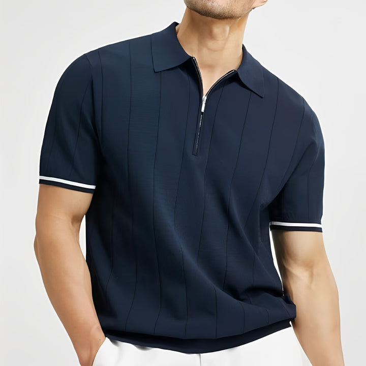 Josh | Men's Stylish Striped Polo Shirt