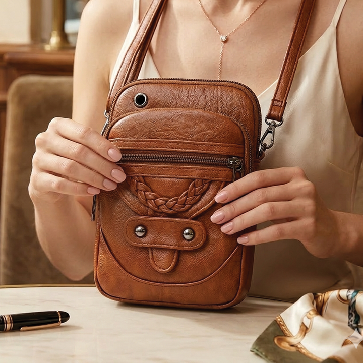 Beth | Women's Vegan Leather Crossbody Phone Bag