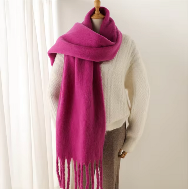 Women's Fringed Winter Scarf