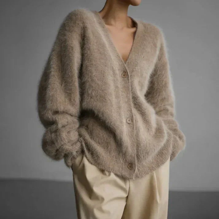 Women's Cozy Oversized Cardigan