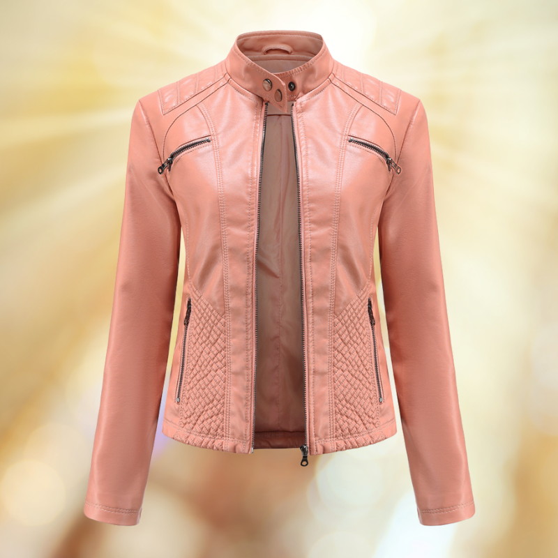 Women's Stylish Leather Transitional Jacket