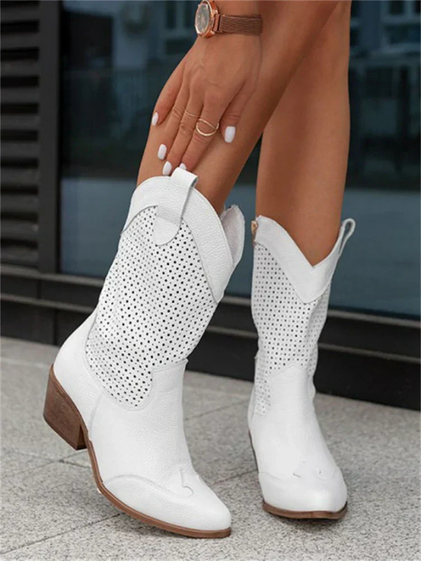 Women’s Modern Zipper Cowgirl Boots