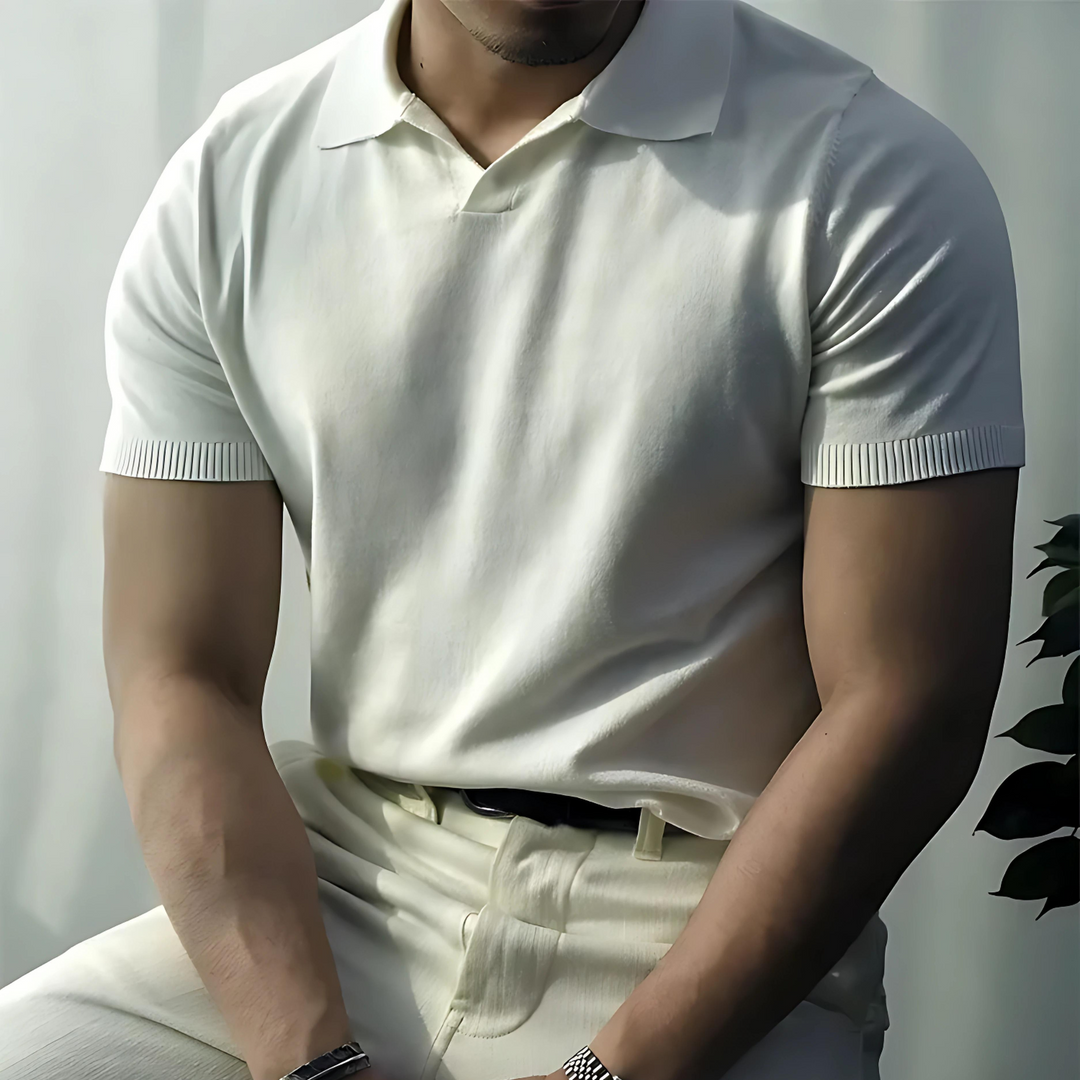 Ryan | Men's Classic V-Neck Polo Shirt, Stylish and Versatile