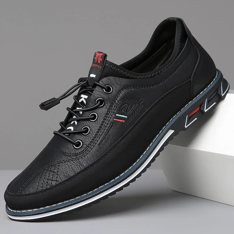 Ryan | Men's Slip-On Sneakers with Tassel and Laces | Round Toe Design