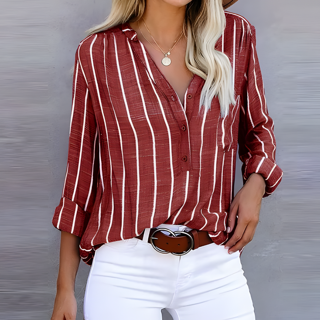 Jantien | Stylish Striped Women's Blouse