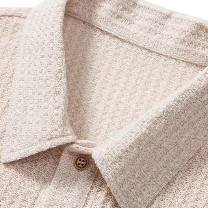 Liam | Men's Short-Sleeved Polo Shirt with Buttons