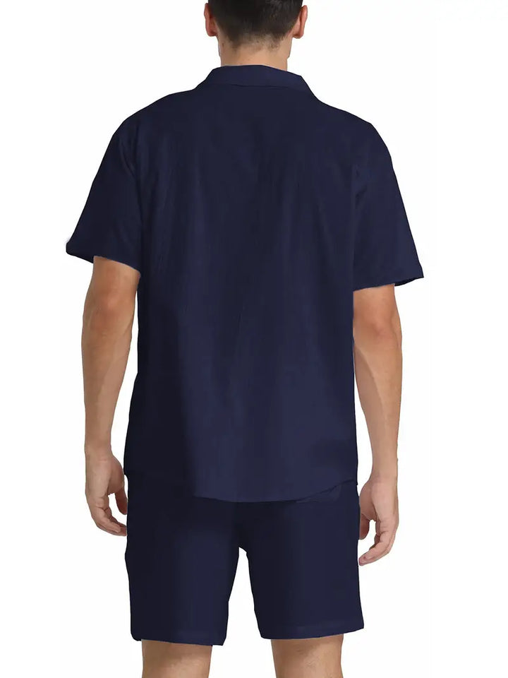 John | Men's Breathable Linen Shirt and Pants Set