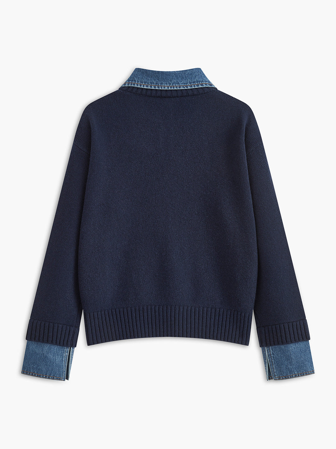 Women's 2-in-1 Panel Lapel Sweater