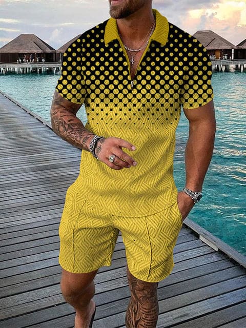 James | Men's Casual Set with Vibrant Print