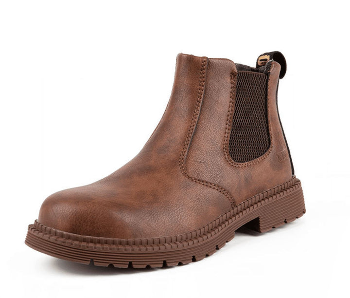 Men's Steel Toe Work Boots with Classic Design