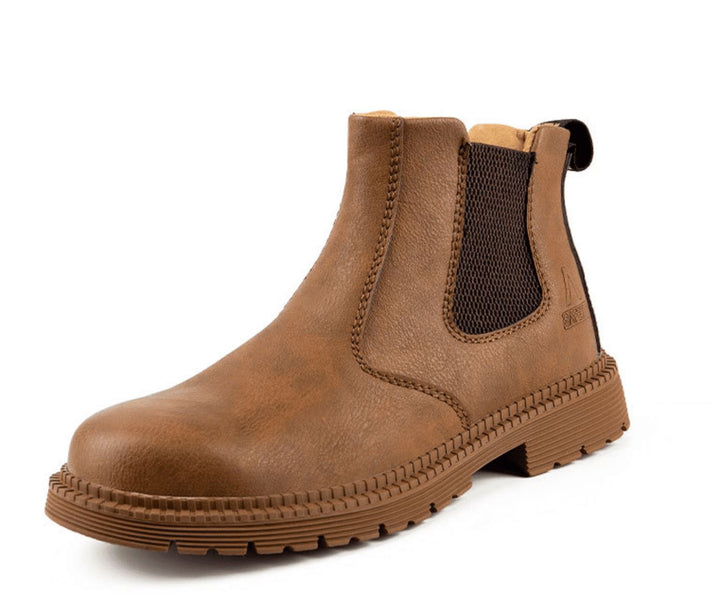 Men's Steel Toe Work Boots with Classic Design