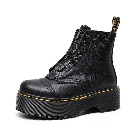 Women's Thick Sole Leather Boots