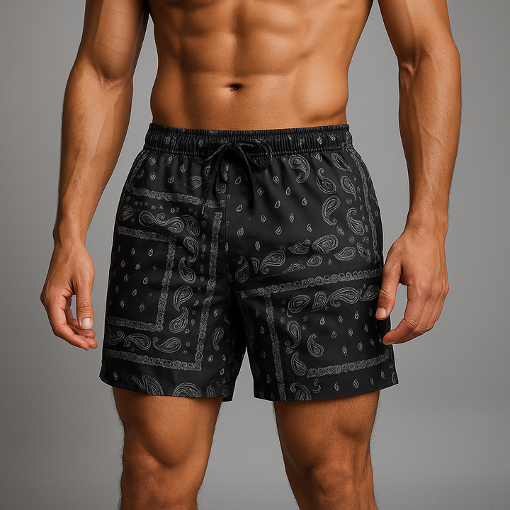 Men's Paisley Athletic Shorts