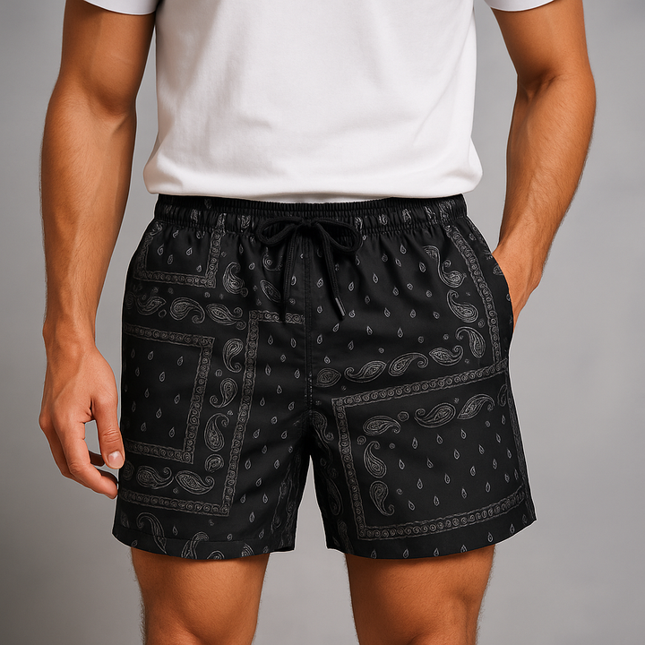 Men's Paisley Athletic Shorts