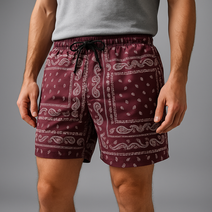 Men's Paisley Athletic Shorts