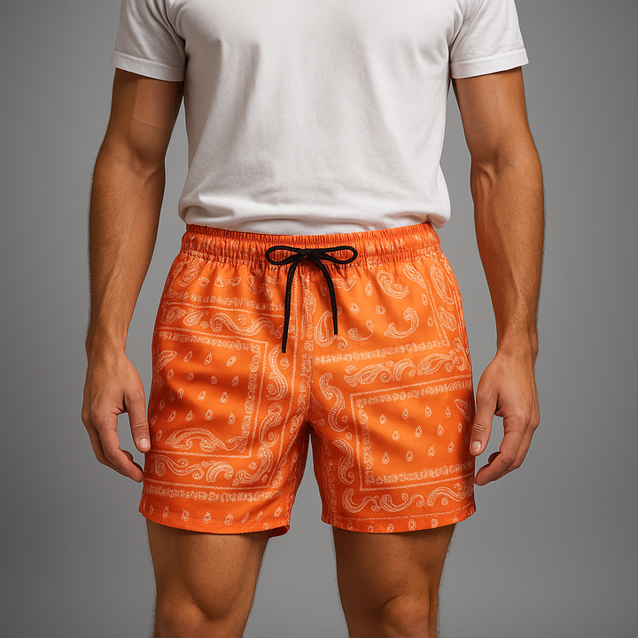 Men's Paisley Athletic Shorts