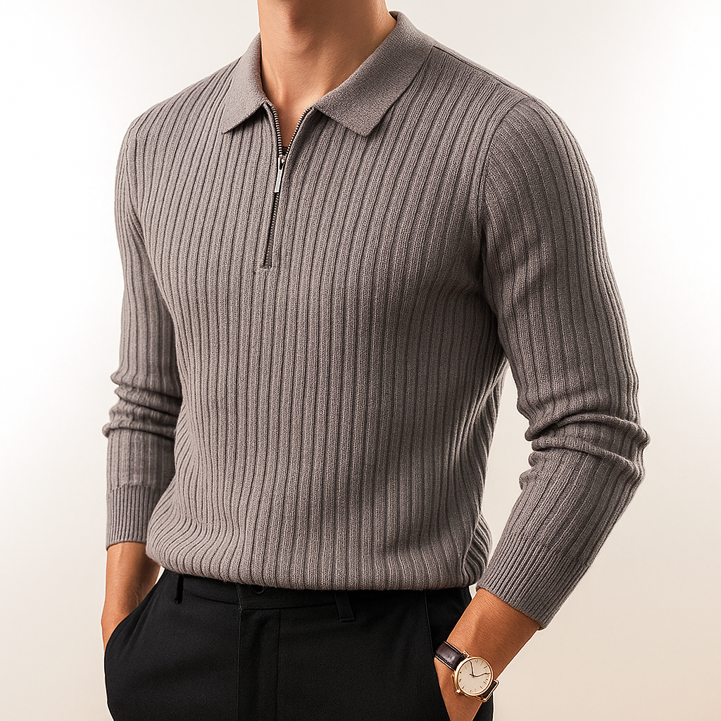Men's Knit Polo Shirt