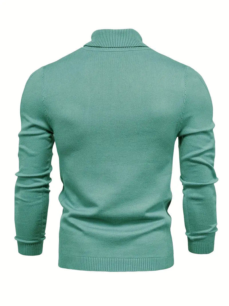 Men's Fitted Turtleneck | Smart Casual Long Sleeve Top