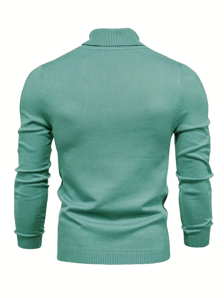 Men's Fitted Turtleneck | Smart Casual Long Sleeve Top