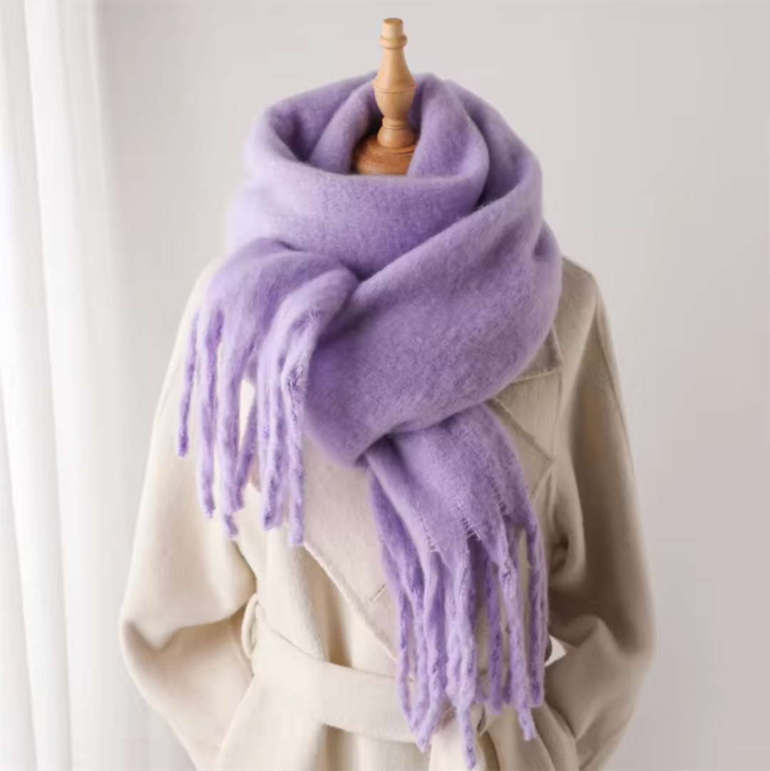 Women's Fringed Winter Scarf