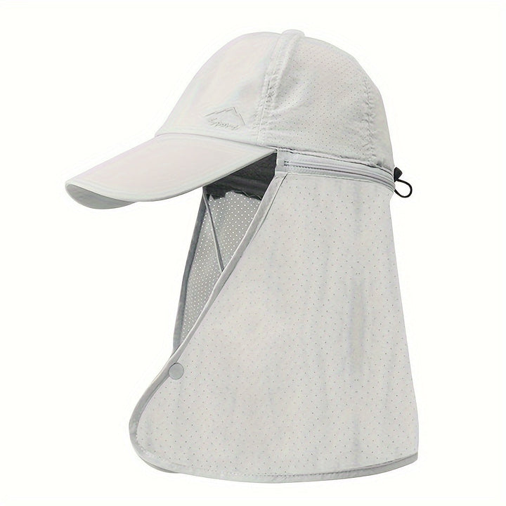 Men's Trucker Hat with Neck Protection for Outdoor Activities