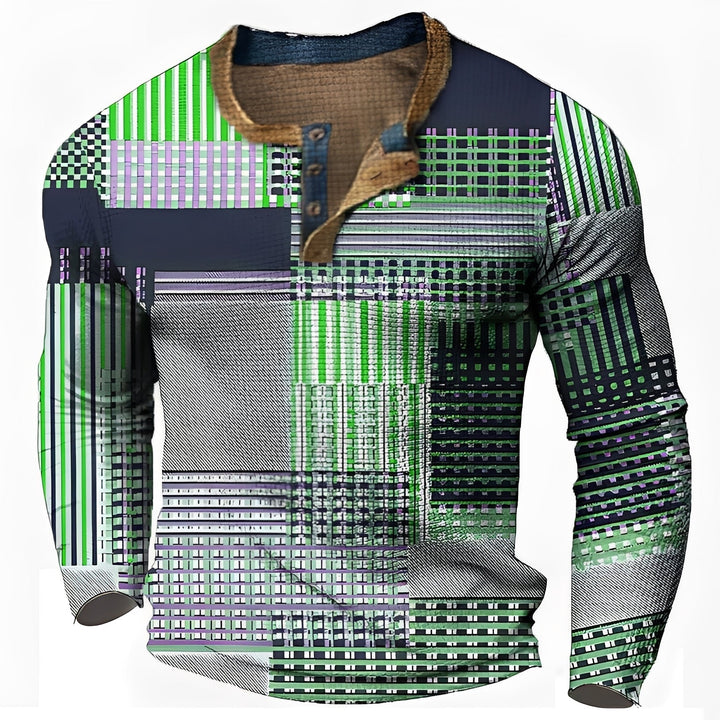 Sam | Men's Trendy Relaxed Long-Sleeve Shirt