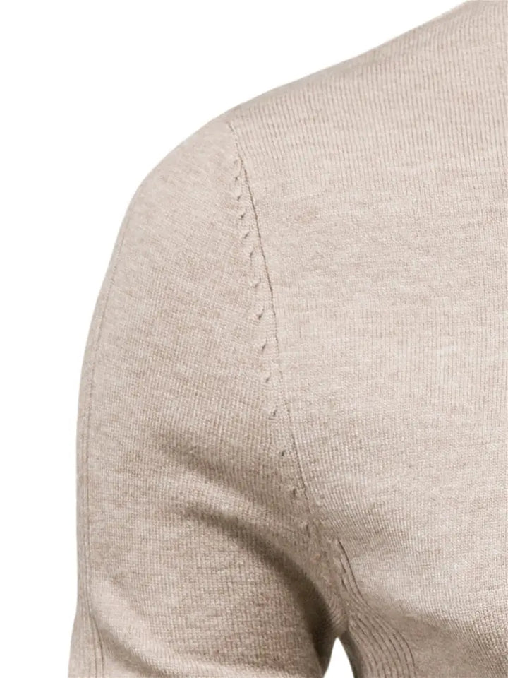 Men's Fitted Turtleneck | Smart Casual Long Sleeve Top