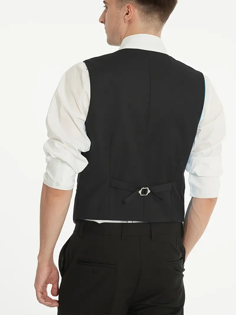 James | Men's Three-Piece Business Blazer, Vest, and Trouser Set
