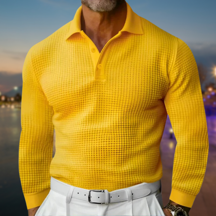 Men's Classic Casual Polo Sweater