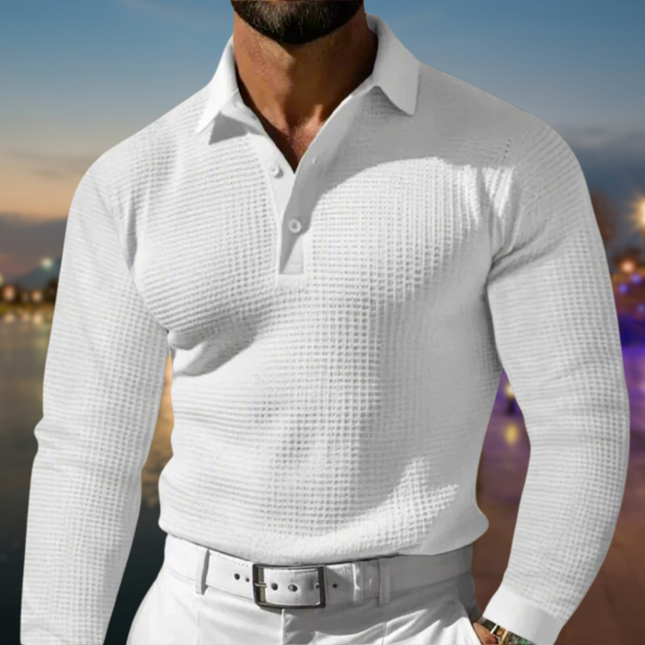 Men's Classic Casual Polo Sweater