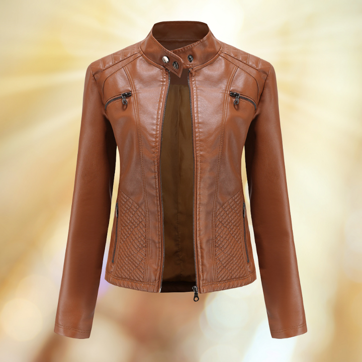 Women's Stylish Leather Transitional Jacket