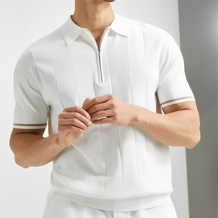 Josh | Men's Stylish Striped Polo Shirt