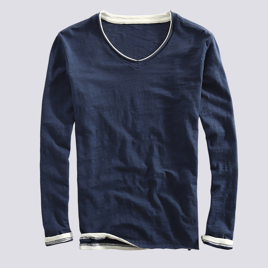 Jack | Men's Trendy Long-sleeved Distressed Shirt