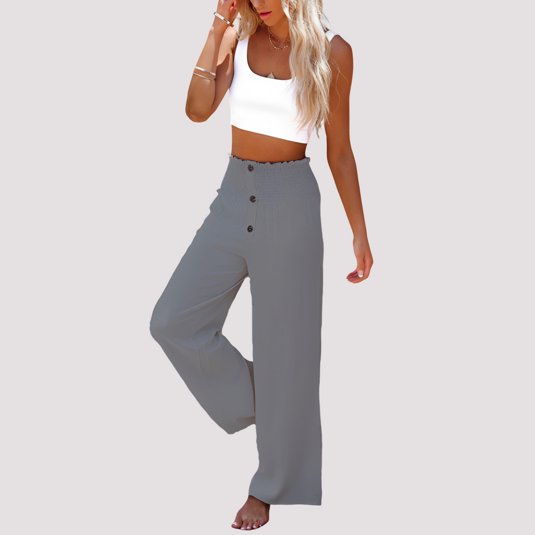 Christa | Women's Loose Fit High-Waisted Pants