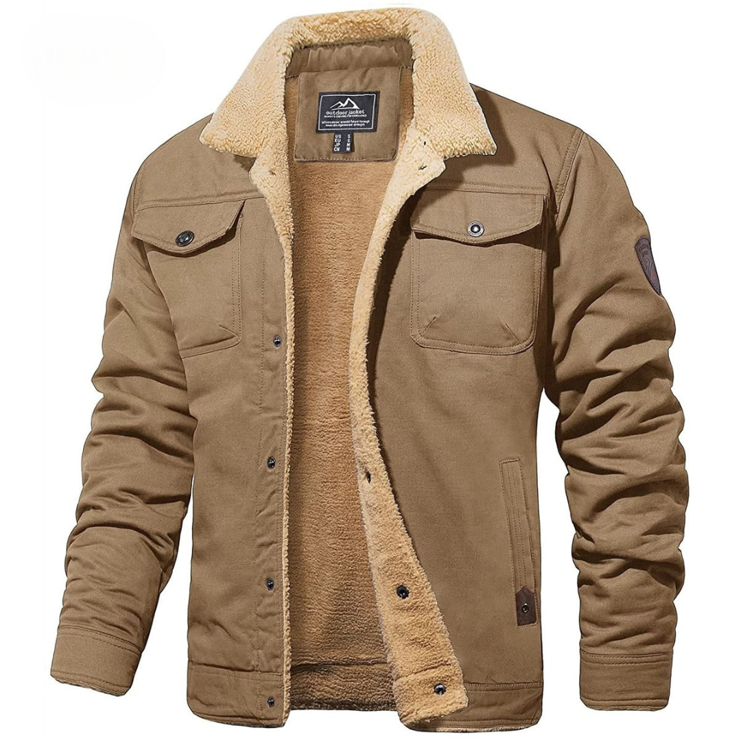 Men's Premium Fleece Cargo Jacket