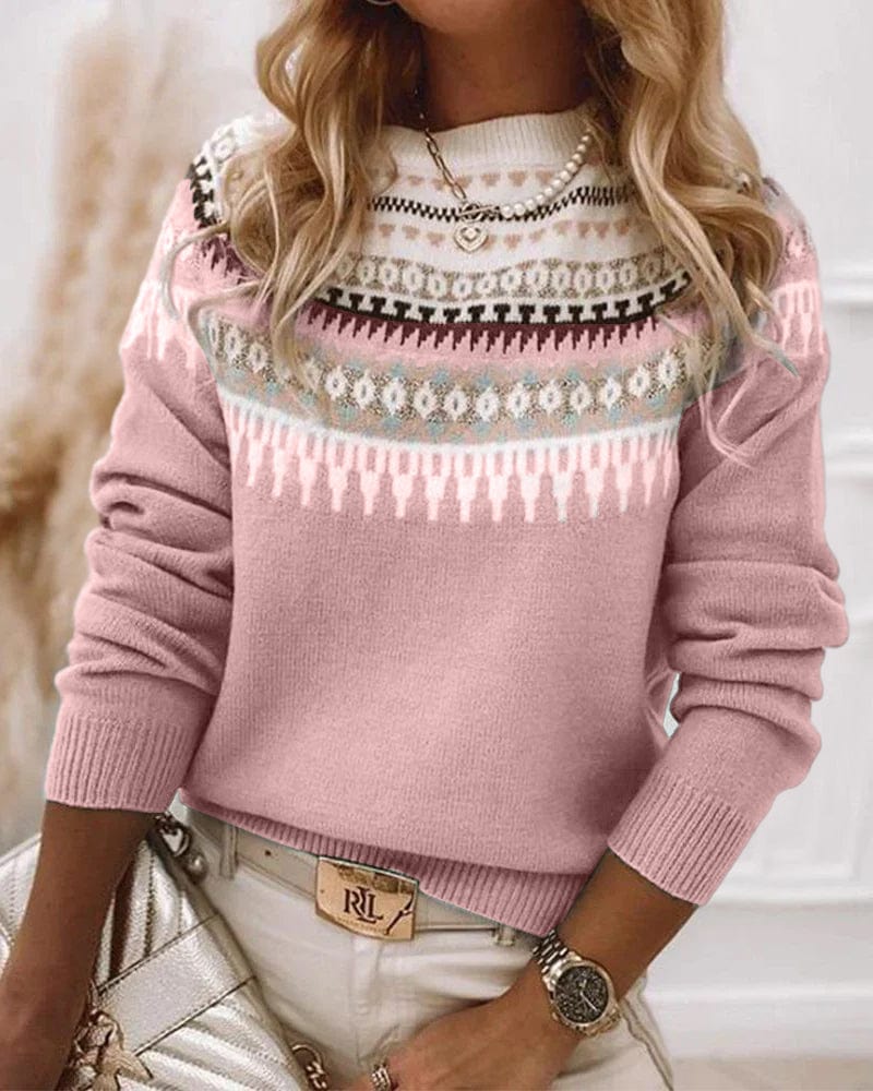 Women's Cozy Knitted Sweater | Fashionable Design