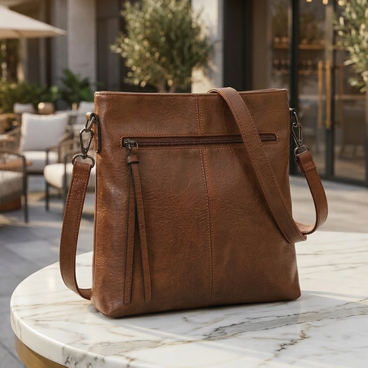 Anna | Women's Vegan Leather Slim Crossbody Bag